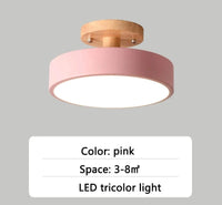 Lustre Nordique LED pour Salon, Café et Vestiaire - Éclairage Élégant | Marco Lucetti 23cm rose