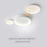 Lustre Nordique LED pour Salon, Café et Vestiaire - Éclairage Élégant | Marco Lucetti Blanc 3 têtes