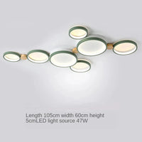 Lustre Nordique LED pour Salon, Café et Vestiaire - Éclairage Élégant | Marco Lucetti Vert 7 têtes