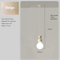 Lustre Nordique LED: Suspension Boule Blanche Lait - Luminaire | Marco Lucetti PLGLQ034 Beige / Lumière neutre