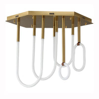 Lustre Nordique Ligne Combinée Lumière Moderne Dimmable LED | Marco Lucetti