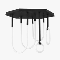 Lustre Nordique Ligne Combinée Lumière Moderne Dimmable LED | Marco Lucetti