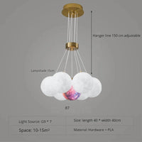 Lustre Nordique Lune Planète Design LED Décoration Maison | Marco Lucetti