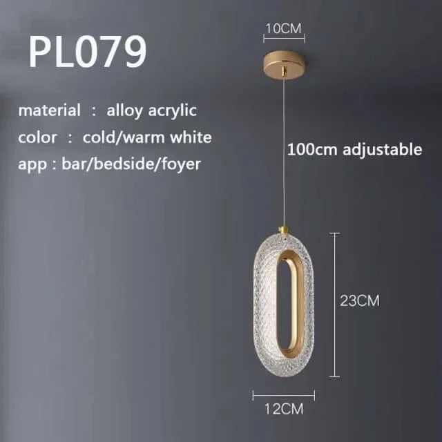 Lustre Nordique Luxe en Cristal pour Chambre Salon Chevet Foyer Hôtel Restaurant Bureau Escalier | Marco Lucetti PL079 / Blanc froid