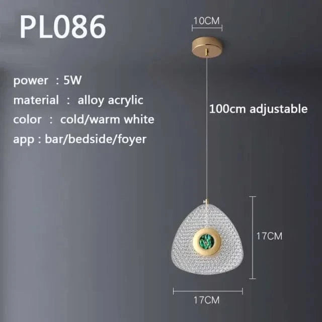 Lustre Nordique Luxe en Cristal pour Chambre Salon Chevet Foyer Hôtel Restaurant Bureau Escalier | Marco Lucetti PL086 / Blanc froid