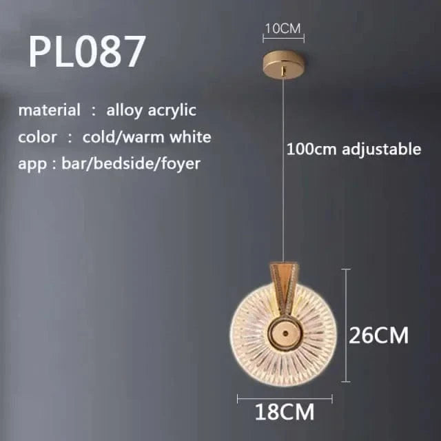 Lustre Nordique Luxe en Cristal pour Chambre Salon Chevet Foyer Hôtel Restaurant Bureau Escalier | Marco Lucetti PL087 / Blanc froid