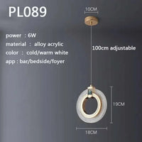 Lustre Nordique Luxe en Cristal pour Chambre Salon Chevet Foyer Hôtel Restaurant Bureau Escalier | Marco Lucetti PL089 / Blanc froid