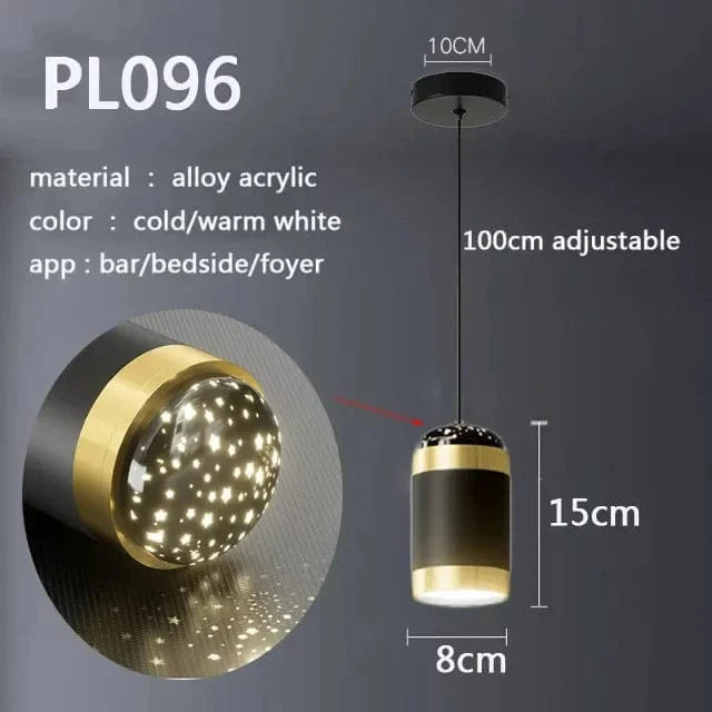 Lustre Nordique Luxe en Cristal pour Chambre Salon Chevet Foyer Hôtel Restaurant Bureau Escalier | Marco Lucetti PL096 / Blanc froid