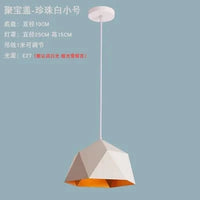 Lustre Nordique Macaron Géométrique LED Suspendu décoratif | Marco Lucetti Blanc sans ampoule / 46x25cm