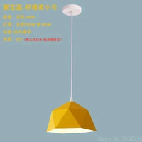 Lustre Nordique Macaron Géométrique LED Suspendu décoratif | Marco Lucetti Jaune sans ampoule / 46x25cm