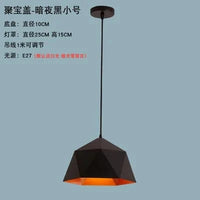 Lustre Nordique Macaron Géométrique LED Suspendu décoratif | Marco Lucetti Noir pas de blub / 46x25cm