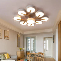 Lustre Nordique Macaron LED en Bois pour une Décoration Intérieure Élégante | Marco Lucetti