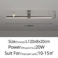 Lustre Nordique Minimaliste Bande LED Créative et Personnalisée | Marco Lucetti