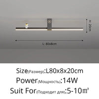 Lustre Nordique Minimaliste Bande LED Créative et Personnalisée | Marco Lucetti