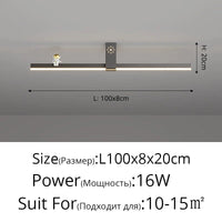 Lustre Nordique Minimaliste Bande LED Créative et Personnalisée | Marco Lucetti