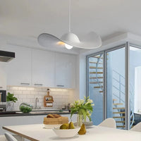  Lustre Nordique Minimaliste Chapeau Design avec Lampes Suspendues | Marco Lucetti Blanc / D40CM