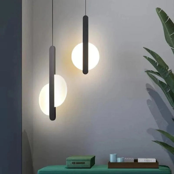 Lustre nordique minimaliste LED en acrylique pour salon, chambre, restaurant et bar | Marco Lucetti