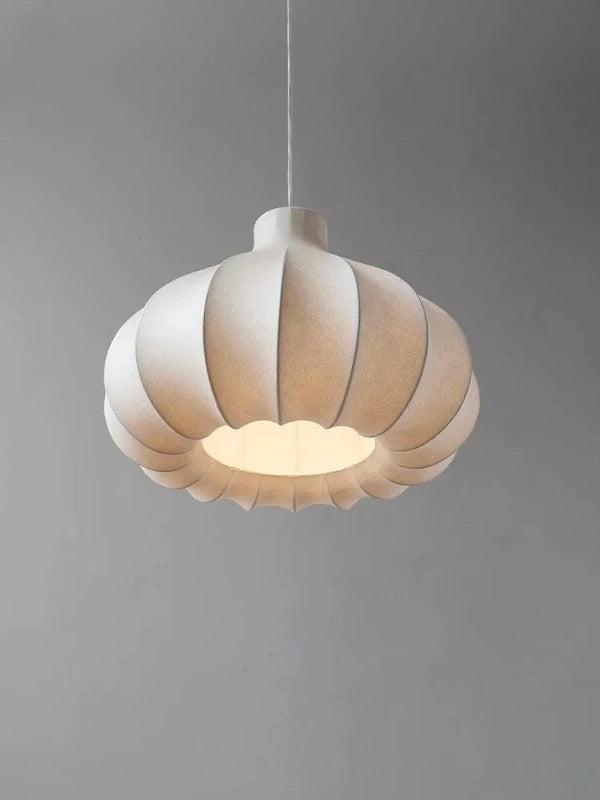 Lustre nordique minimaliste Wabi Sabi en soie à LED | Marco Lucetti