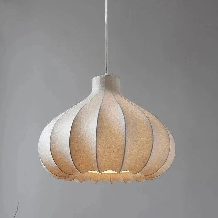 Lustre nordique minimaliste Wabi Sabi en soie à LED | Marco Lucetti