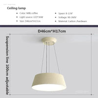 Lustre Nordique Moderne à LED pour un Intérieur Épuré | Marco Lucetti Beige PL / Lumière tricolore