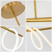 Lustre Nordique Moderne Doré Brillant - Sandyha Lighting | Marco Lucetti