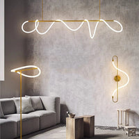 Lustre Nordique Moderne Doré Brillant - Sandyha Lighting | Marco Lucetti
