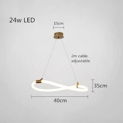 Lustre Nordique Moderne Doré Brillant - Sandyha Lighting | Marco Lucetti Rond D40cm / Lumière chaude