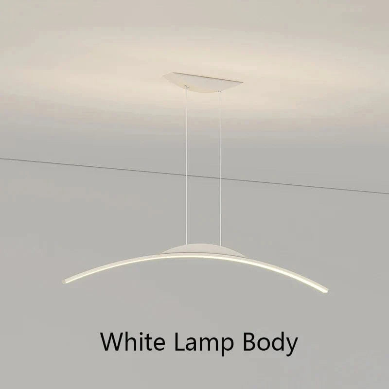 Lustre Nordique Moderne: Éclairage Suspendu Élégant | Marco Lucetti Corps de lampe blanc / Longueur 80cm / Blanc chaud