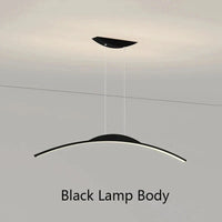 Lustre Nordique Moderne: Éclairage Suspendu Élégant | Marco Lucetti Corps de lampe noir / Longueur 80cm / Blanc chaud