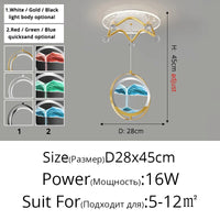 Lustre Nordique Moderne Minimaliste "Petits Sables Mouvants"