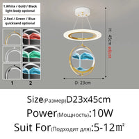 Lustre Nordique Moderne Minimaliste "Petits Sables Mouvants"