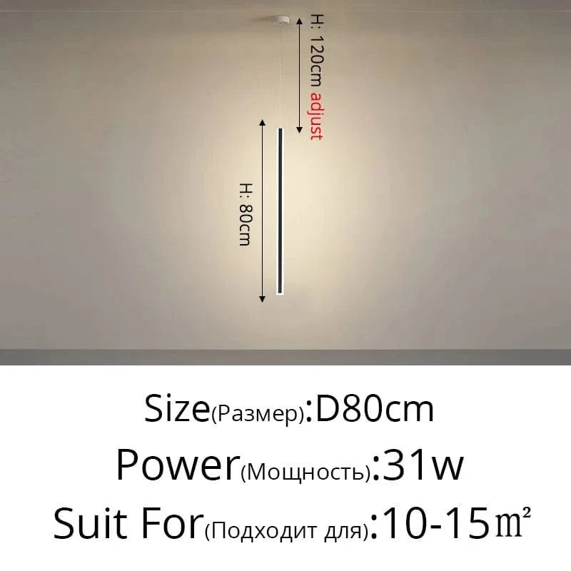 Lustre Nordique Moderne Minimaliste pour Salon et Chambre - Style Épuré | Marco Lucetti Noir Style B D80cm / Luminosité variable