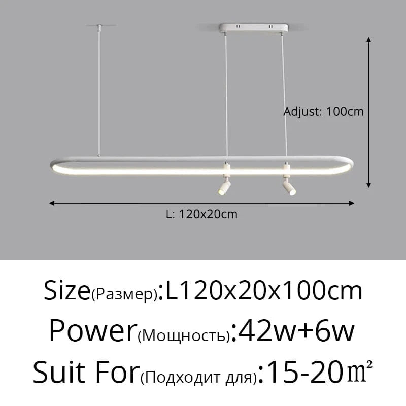 Lustre Nordique Moderne pour une Décoration de Table Élégante | Marco Lucetti 3 colors / L120 White