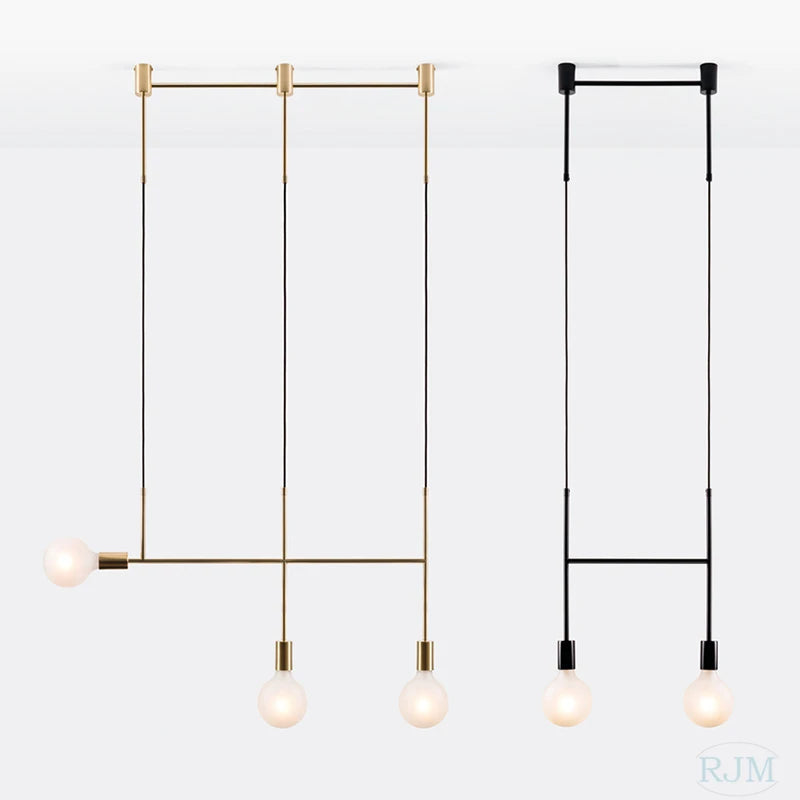 Lustre Nordique Or Moderne pour Décoration de Noël et Luminaires Maison