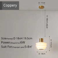 Lustre Nordique Petit Chevet Créatif Pour Un Salon Moderne et Chic | Marco Lucetti DG5109 Or D18cm