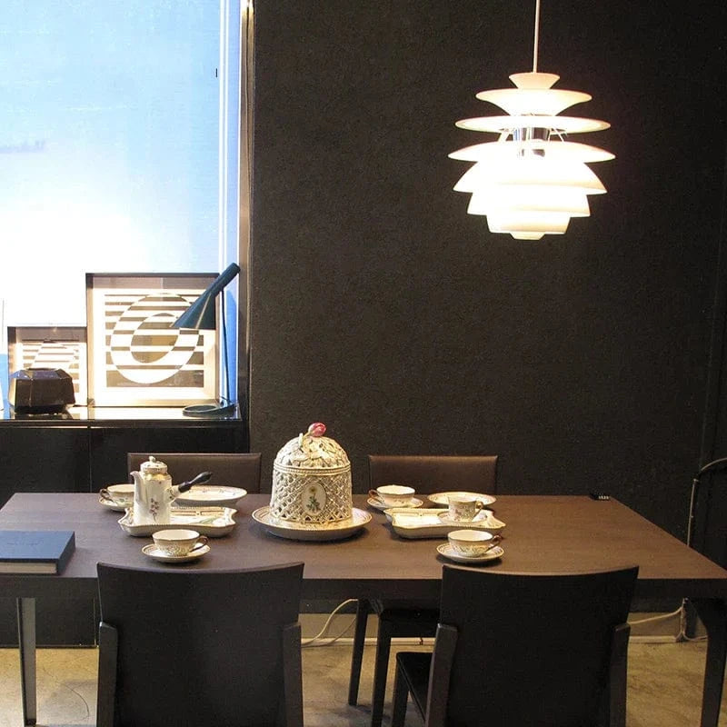 Lustre nordique postmoderne en aluminium pour loft. | Marco Lucetti