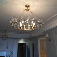 Lustre Nordique Postmoderne en Cuivre avec Design d'Oiseau Créatif - Collection Aviary | Marco Lucetti Jaune