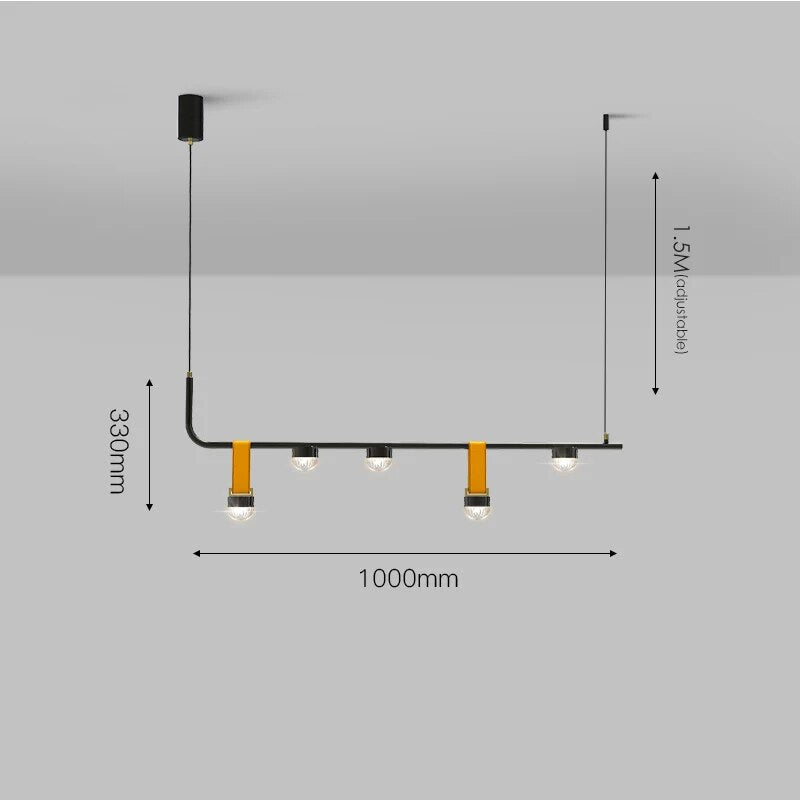 Lustre nordique élégant pour salle à manger