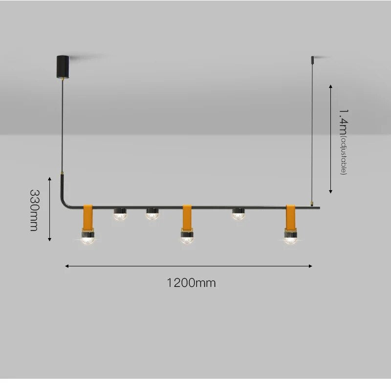Lustre nordique élégant pour salle à manger