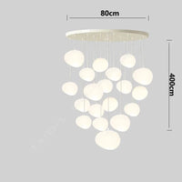 Lustre nordique pour un éclairage intérieur au design moderne | Marco Lucetti 19 têtes / Blanc chaud