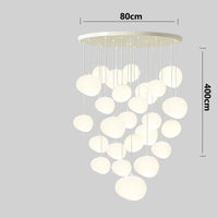 Lustre nordique pour un éclairage intérieur au design moderne | Marco Lucetti 25 têtes / Blanc chaud