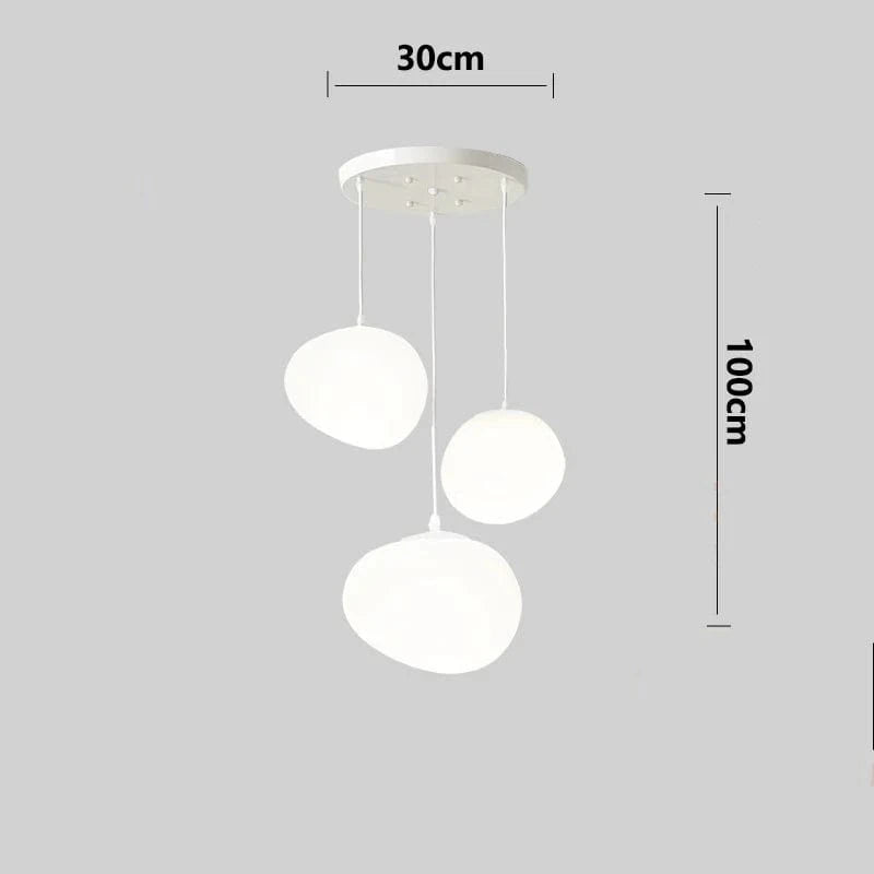 Lustre nordique pour un éclairage intérieur au design moderne | Marco Lucetti 3 têtes / Blanc chaud