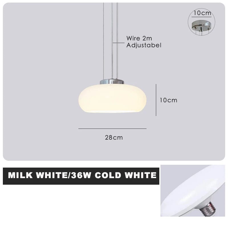 Lustre Nordique Rétro Bauhaus en Métal et Verre - Élégance Scandinave | Marco Lucetti