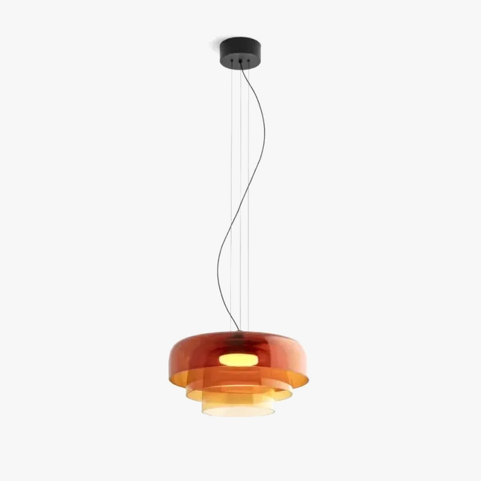 Lustre nordique en fil de verre pour une décoration moderne