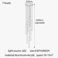 Lustre Nordique Suspendu Design pour Penthouse Villa | Marco Lucetti