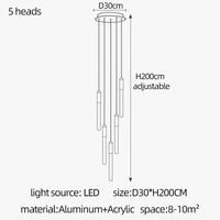 Lustre Nordique Suspendu Design pour Penthouse Villa | Marco Lucetti