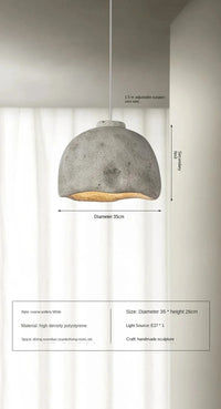 Lustre Nordique Wabi-sabi Élégant | Marco Lucetti A-Blanc-D35cm / Blanc froid, pas de télécommande