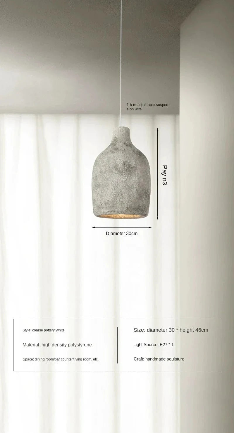 Lustre Nordique Wabi-sabi Élégant | Marco Lucetti B-Blanc-D30cm / Blanc froid, pas de télécommande