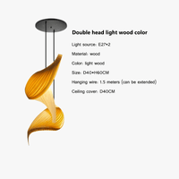 Lustre nordique Wabi Sabi en bois design rétro chic | Marco Lucetti