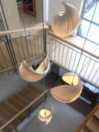 Lustre nordique Wabi Sabi en bois design rétro chic | Marco Lucetti